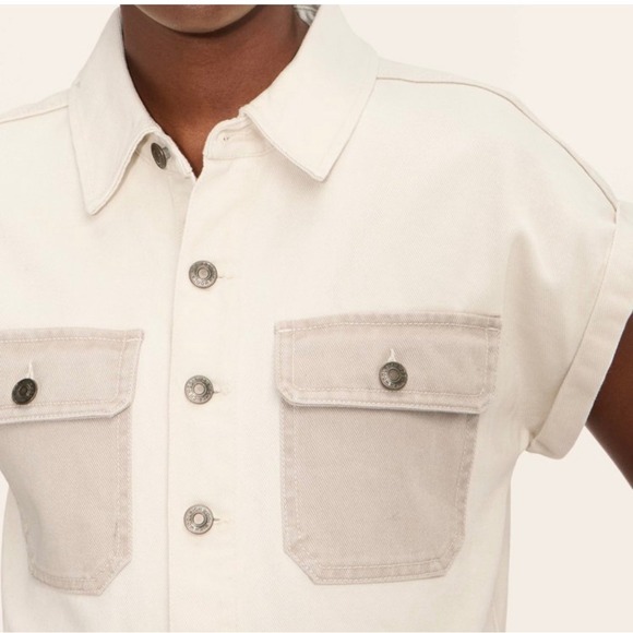 Woolrich x Target Western Jumpsuit Cream Short Sleeve NWT - Picture 3 of 8